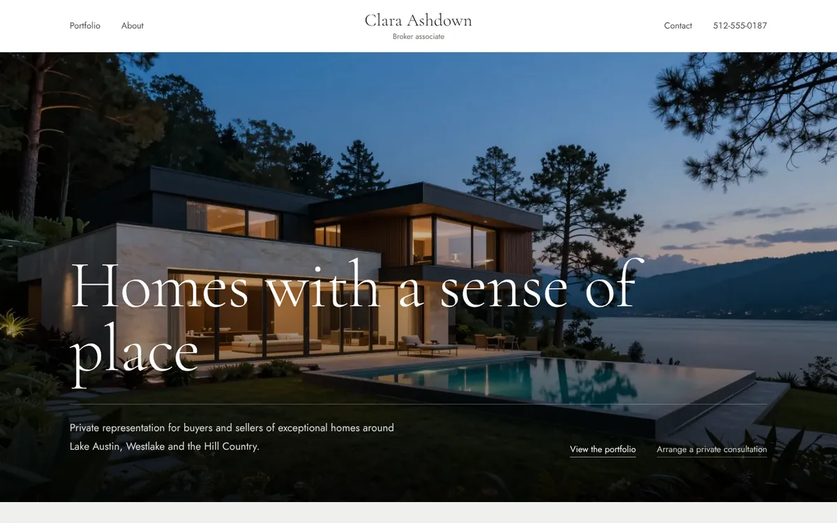Estate template demo site